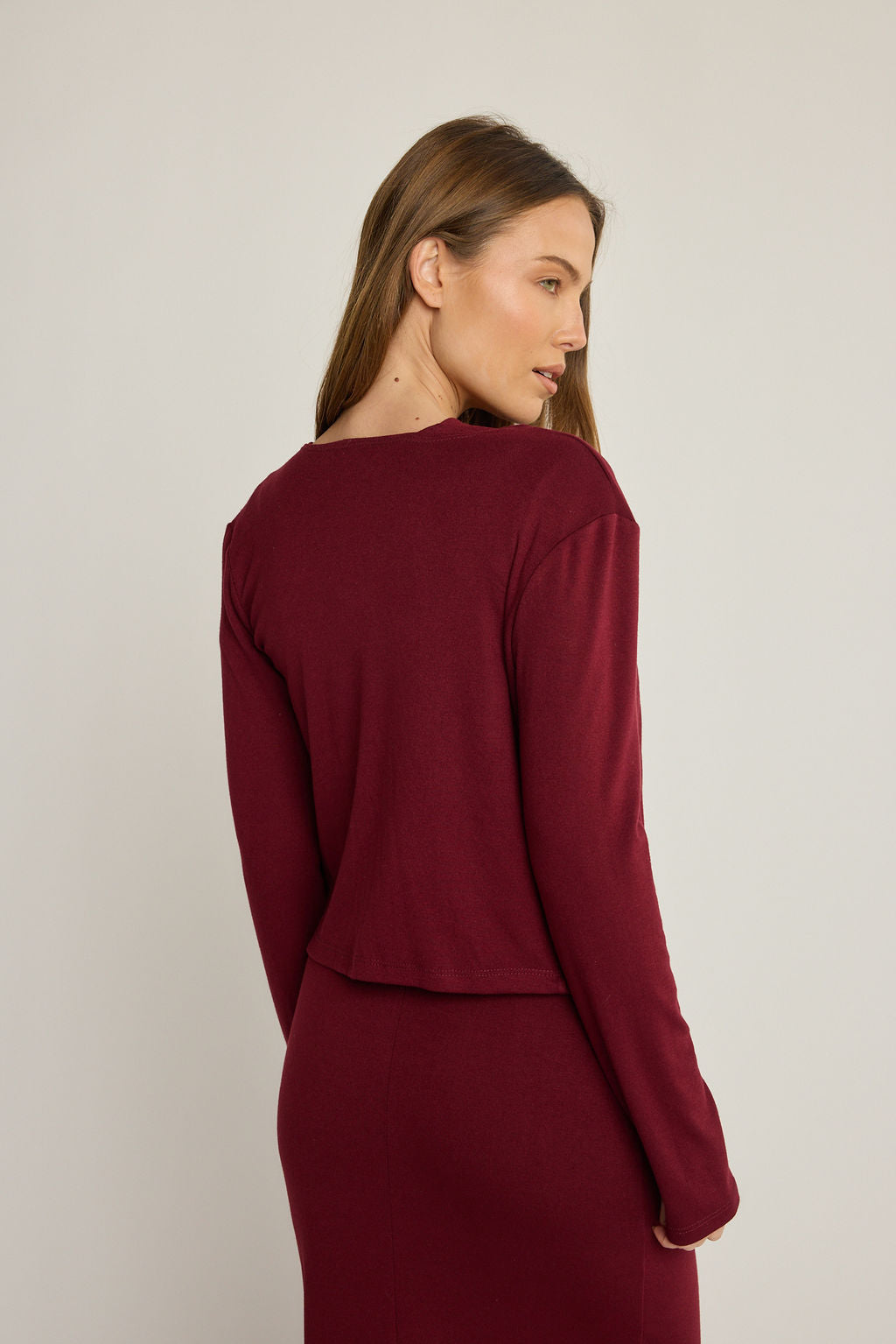 Elise Cardigan - Wine