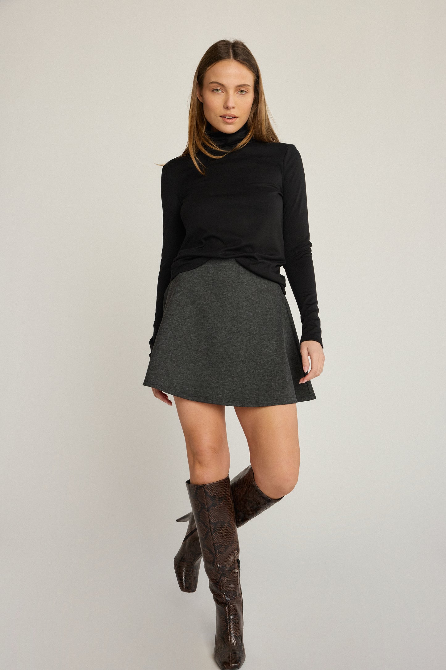 Emily Skirt - Charcoal