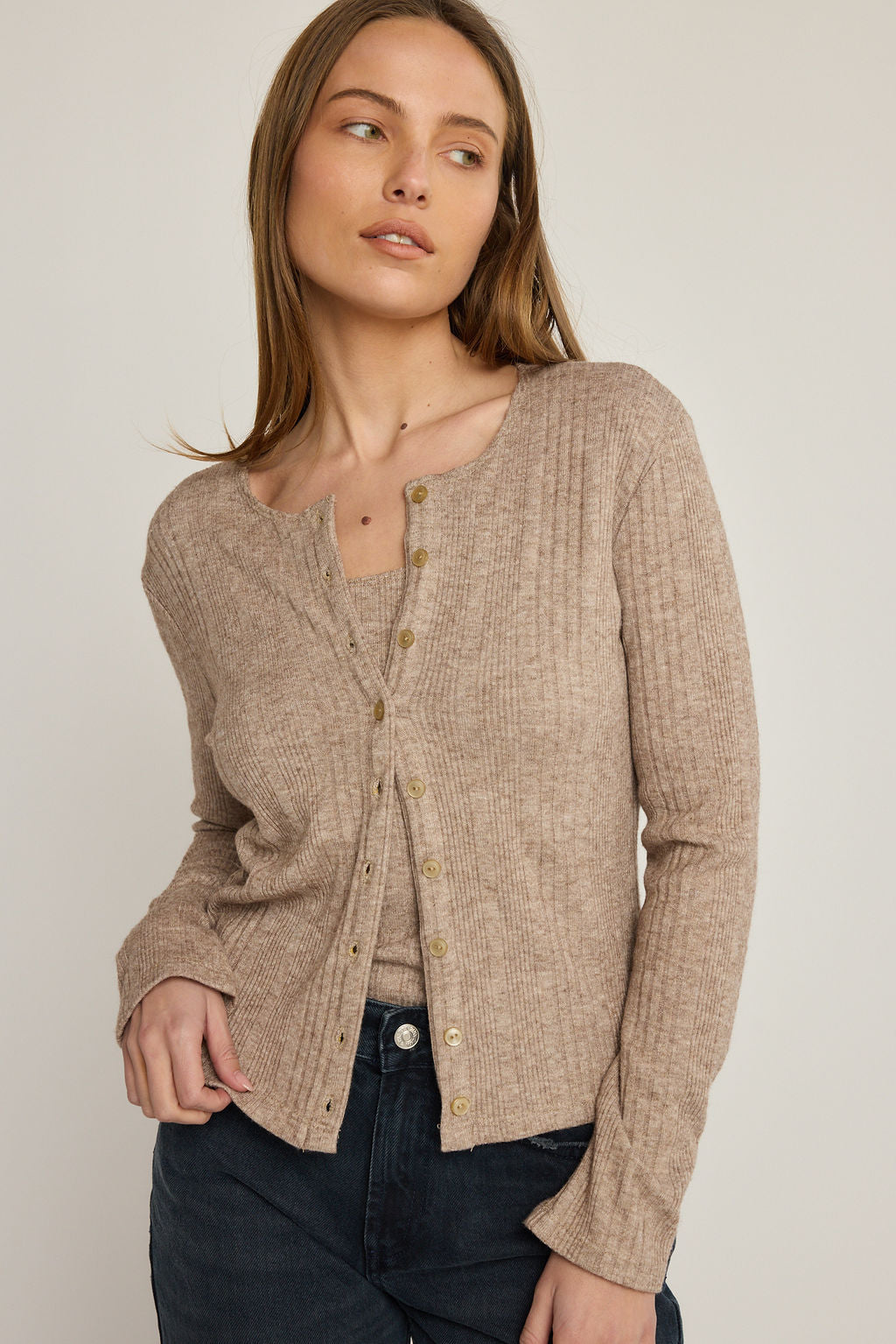 Alexis Cardigan - Oatmeal