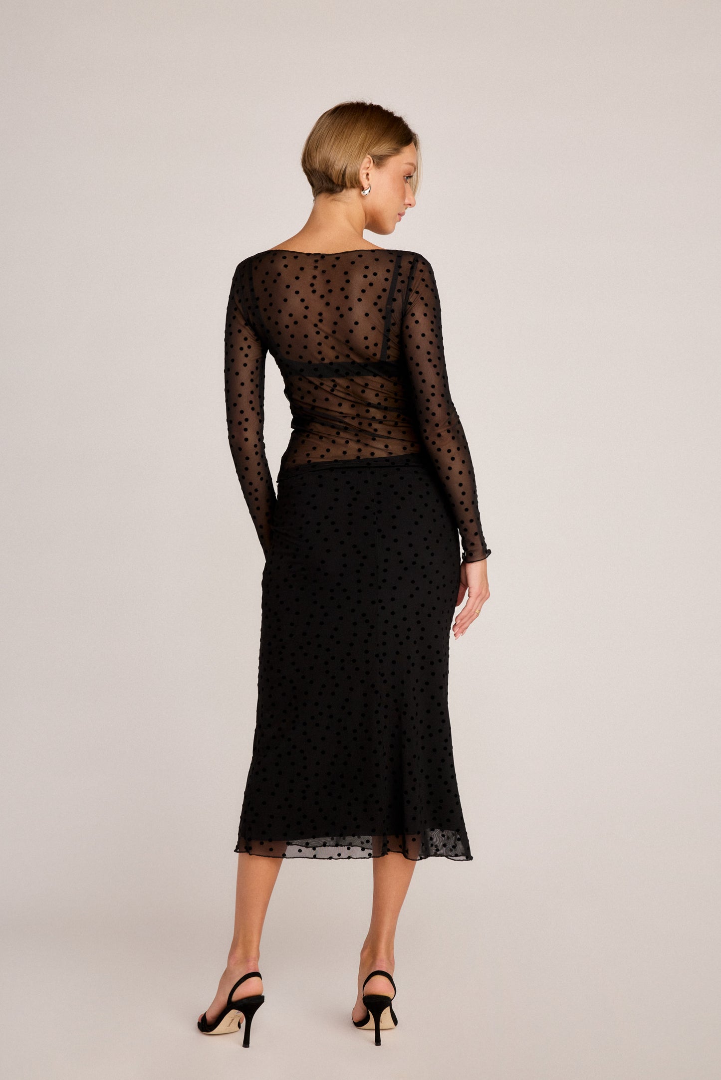 Emma Midi Skirt - Polka Dot