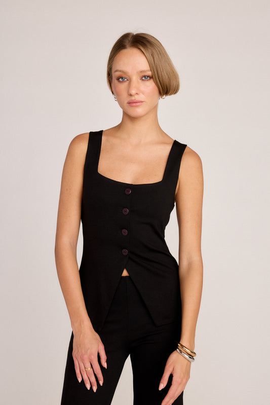 Talia Vest - Black