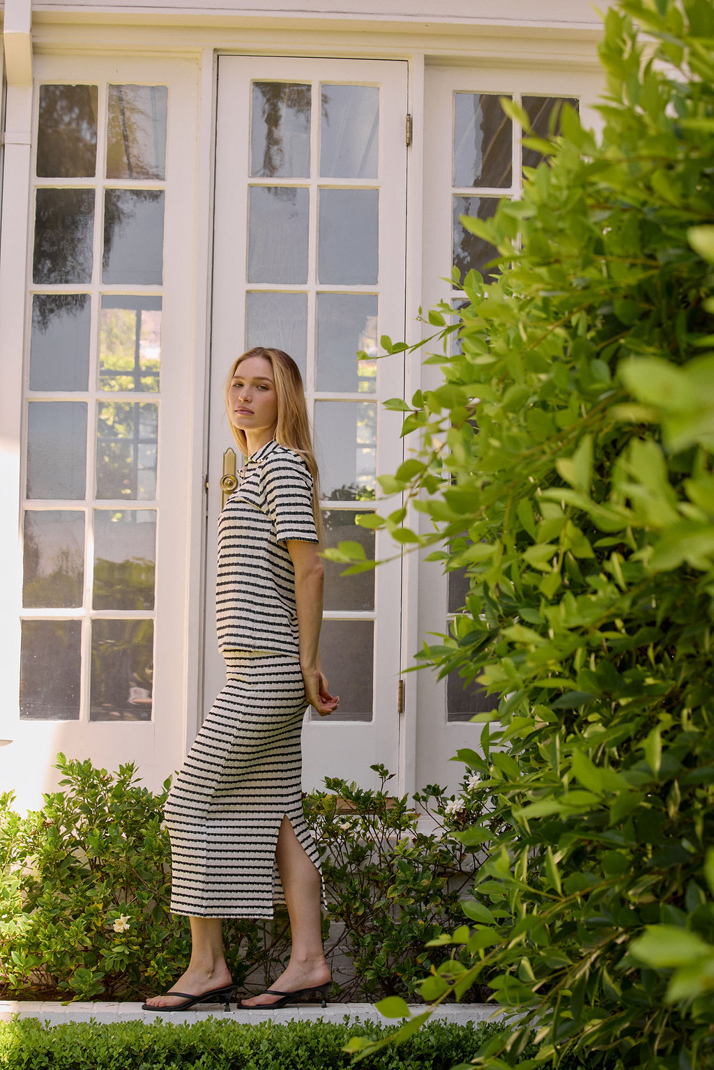 Kate Skirt - Navy Stripe