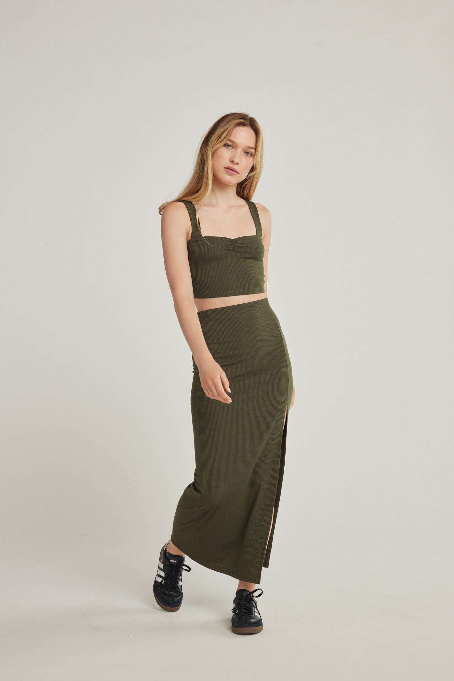 Nina Maxi Skirt - Olive
