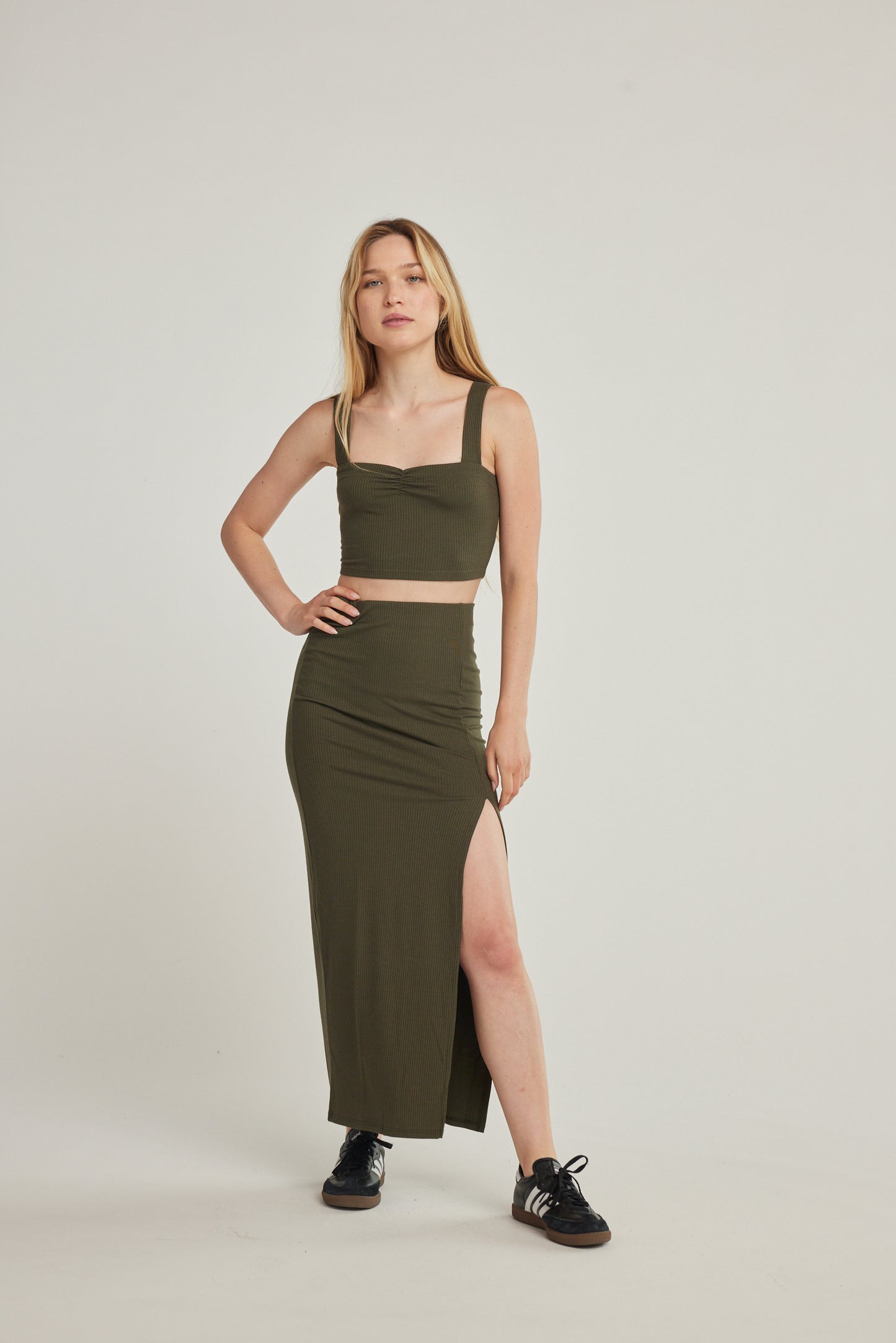 Nina Maxi Skirt - Olive