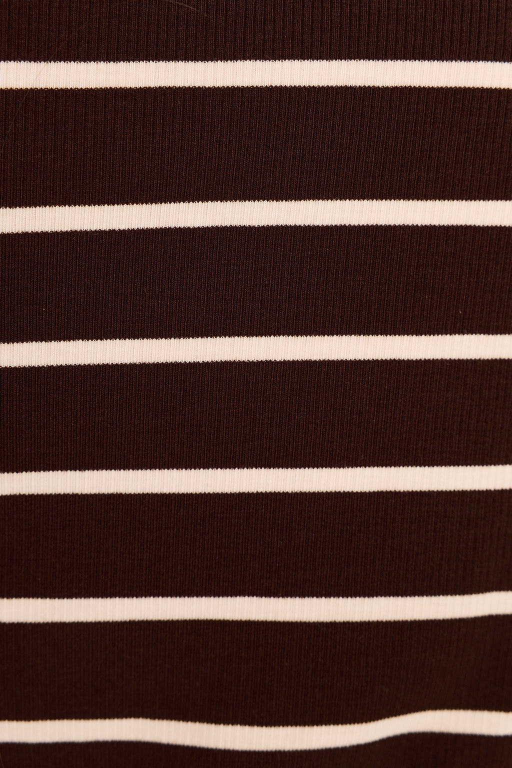 Margot Turtleneck Top - Brown/Cream Stripe