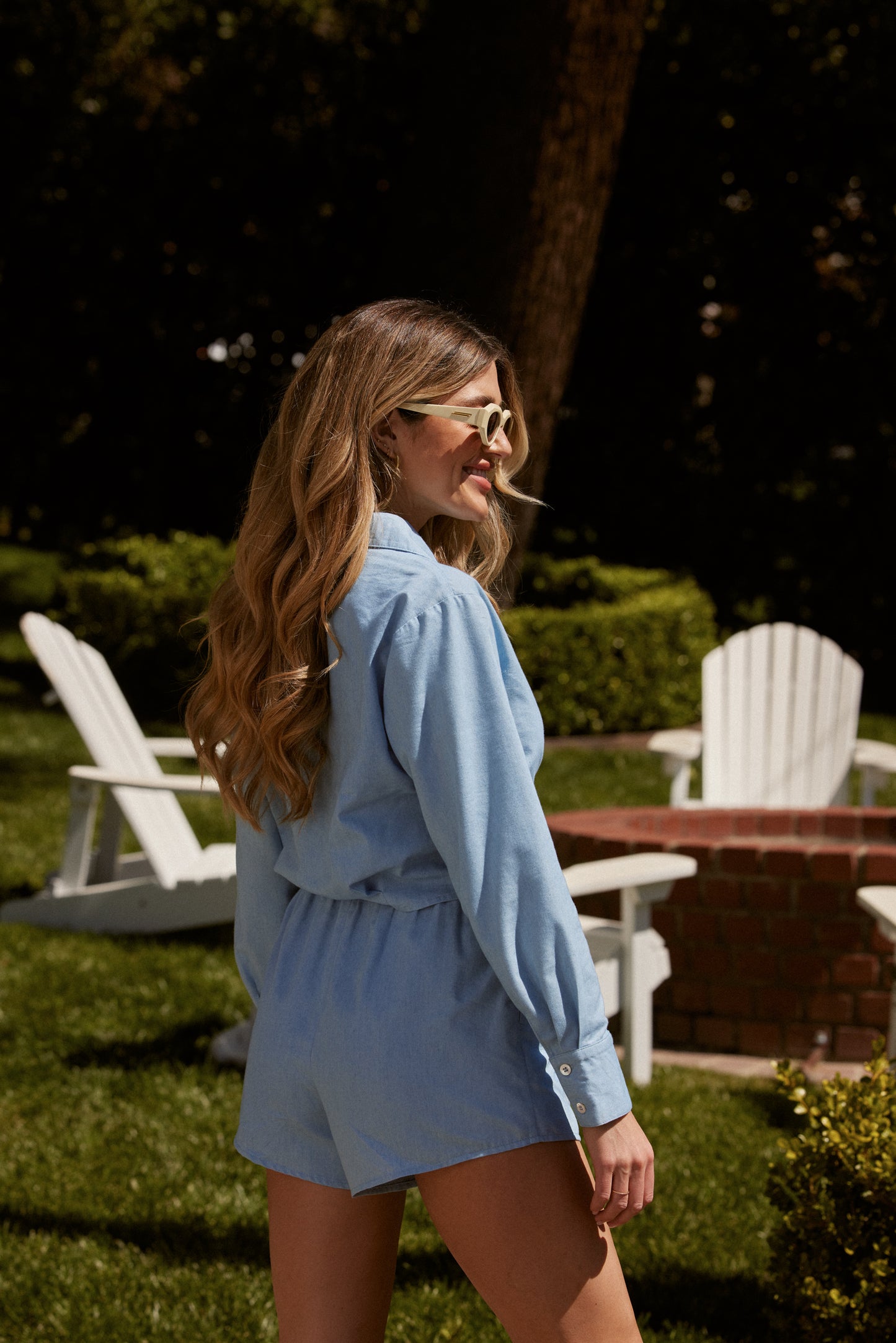 Rhea Shorts - Light Blue