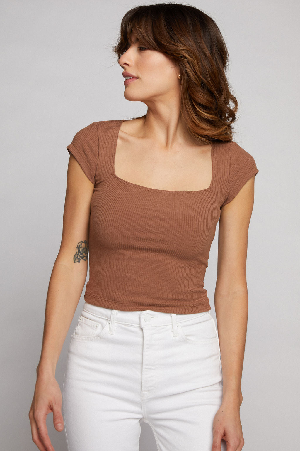 Olivia Top - Mocha