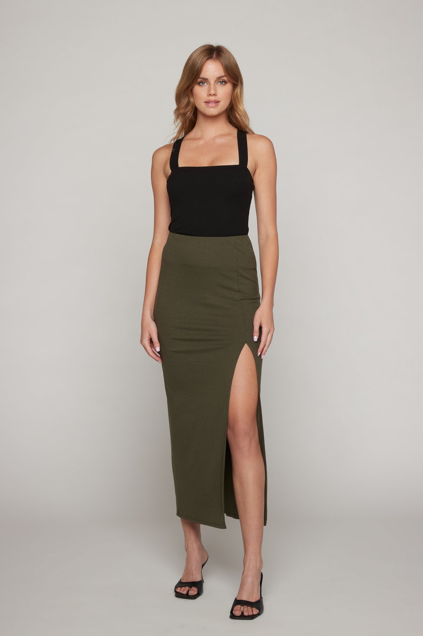 Nina Maxi Skirt - Olive