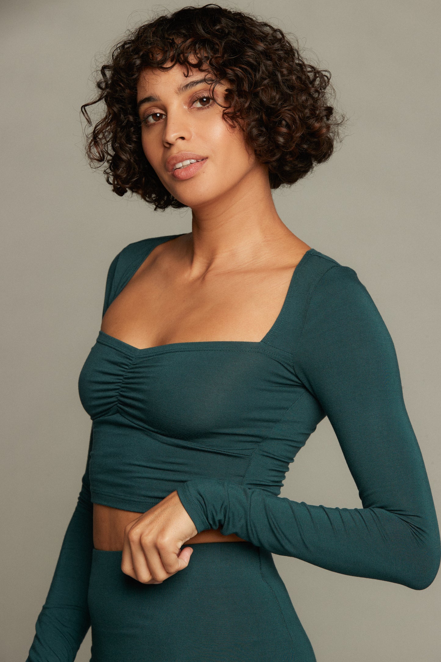 Aria Top - Hunter Green