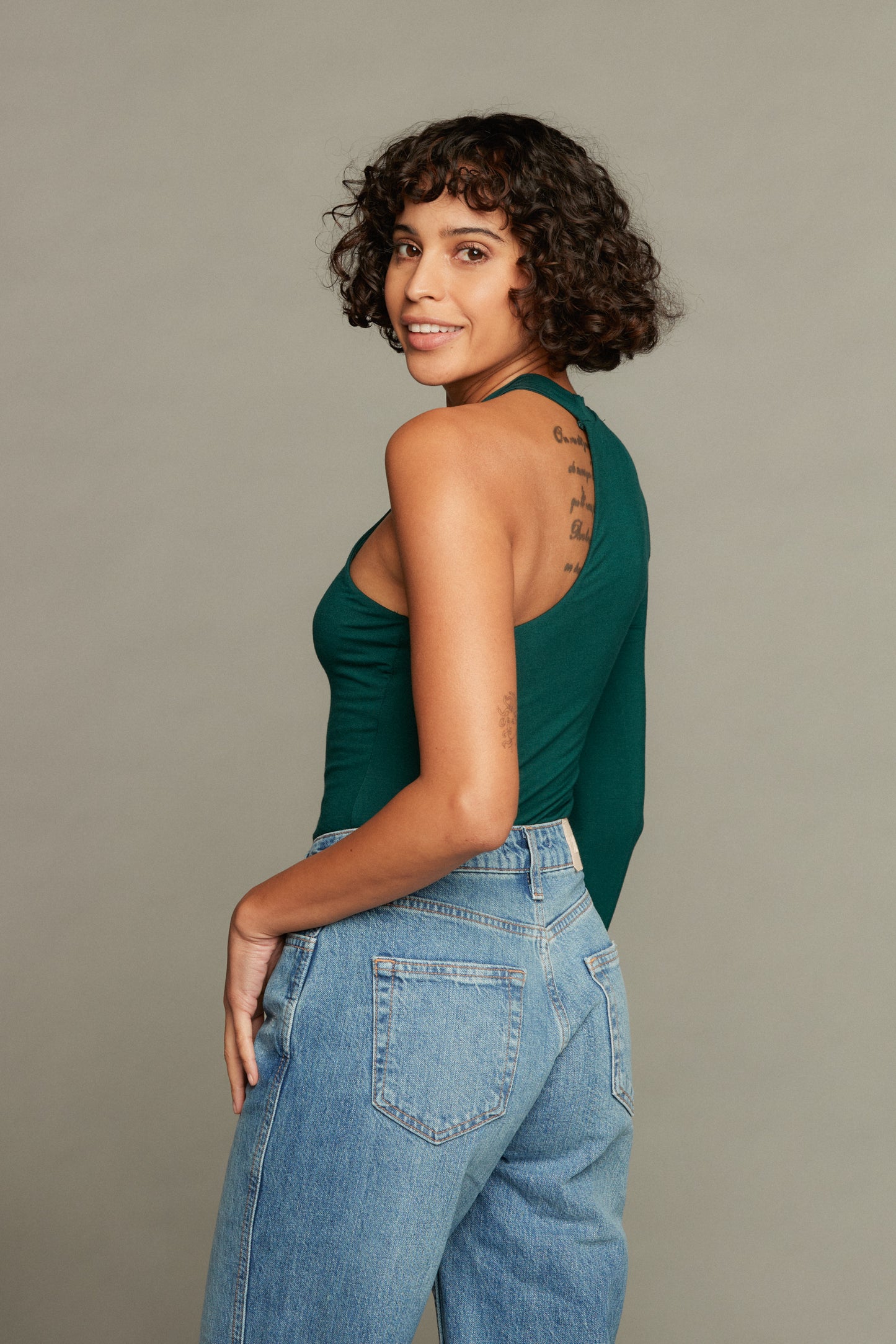Alexa One Shoulder Top - Emerald