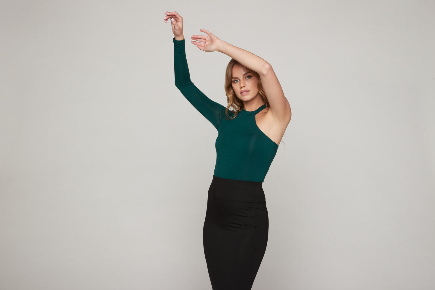Alexa One Shoulder Top - Emerald