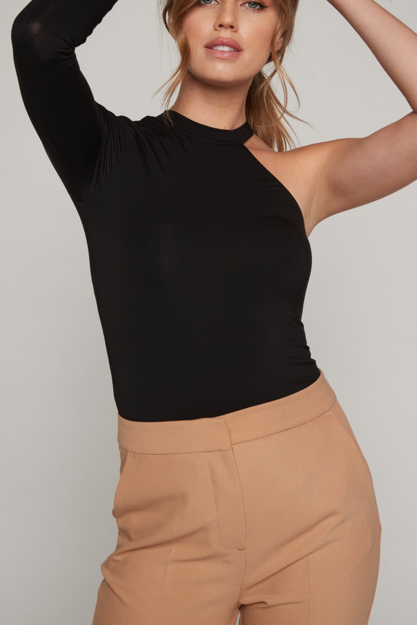 Alexa One Shoulder Top - Black