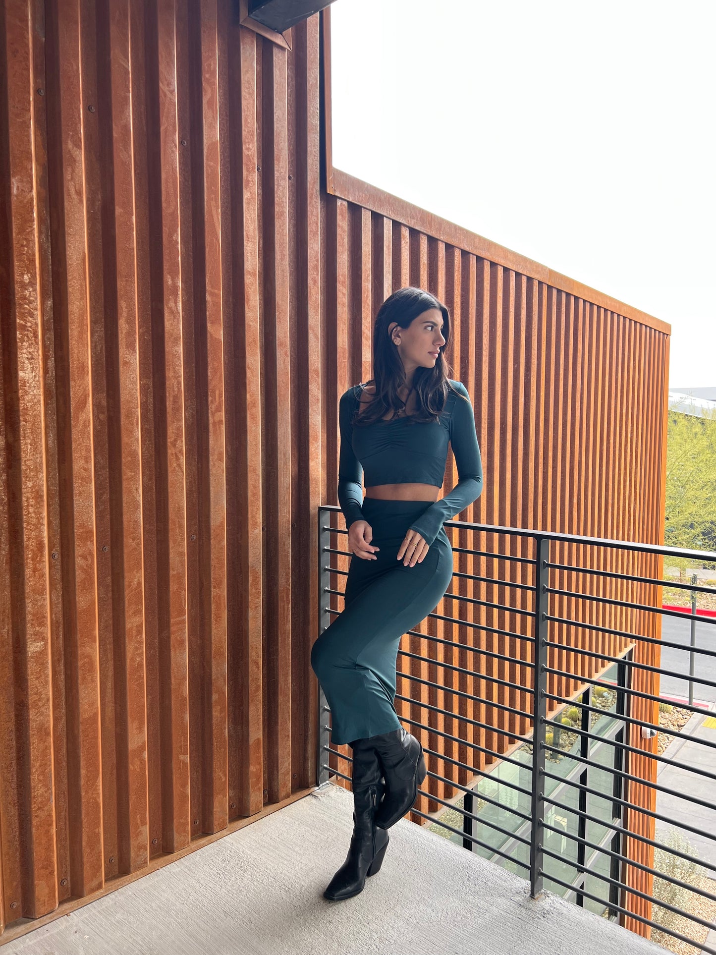 Aria Top - Hunter Green