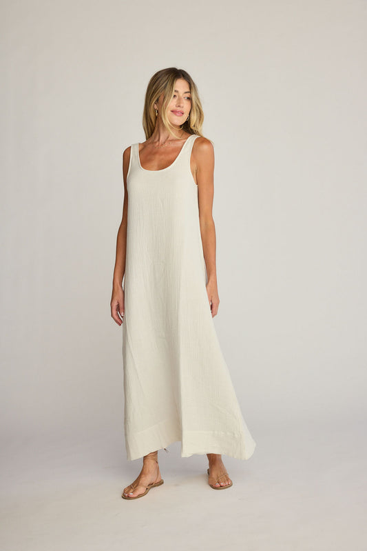 Jasmine Cotton Maxi Dress - Natural