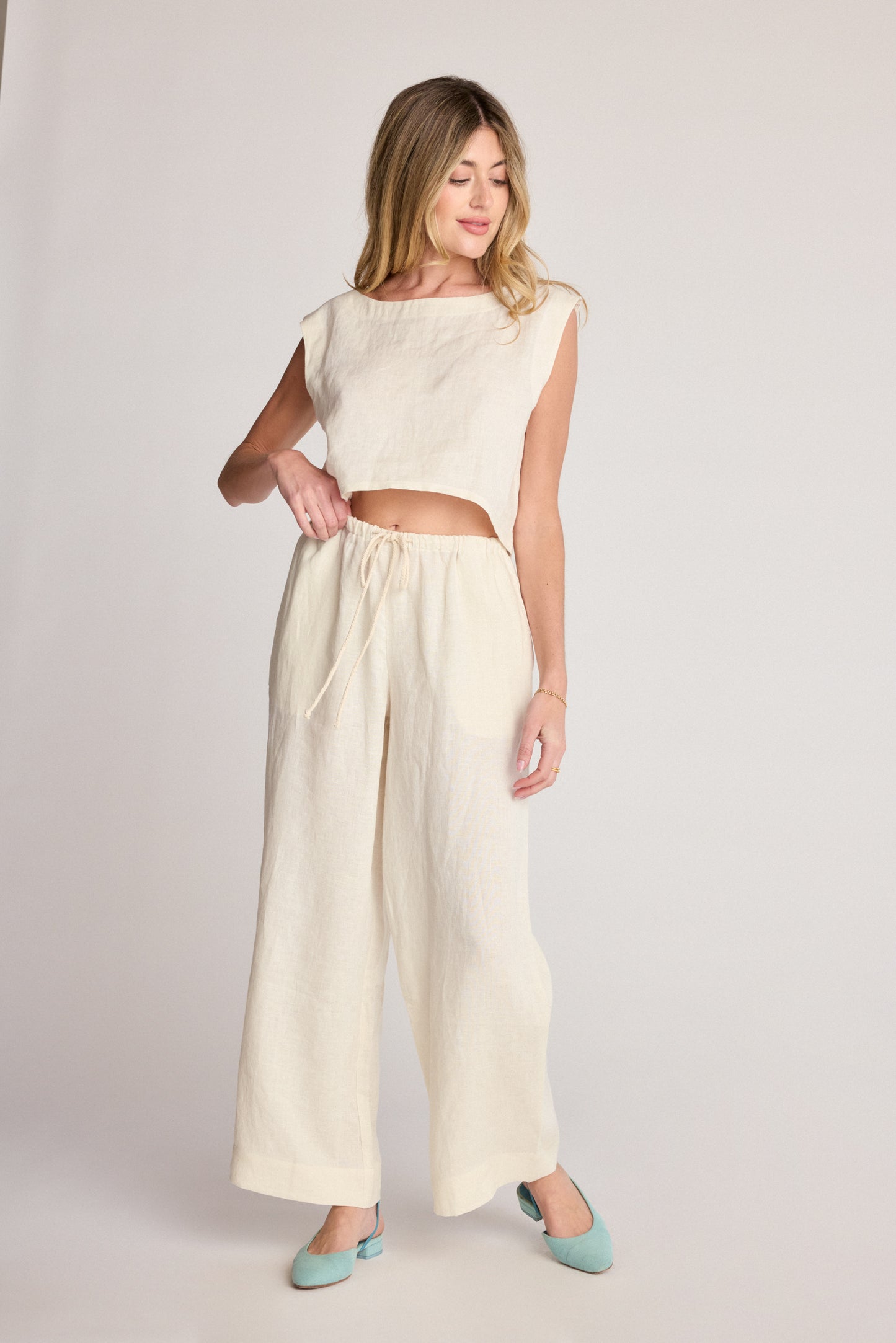 Dahlia Pant - Cream