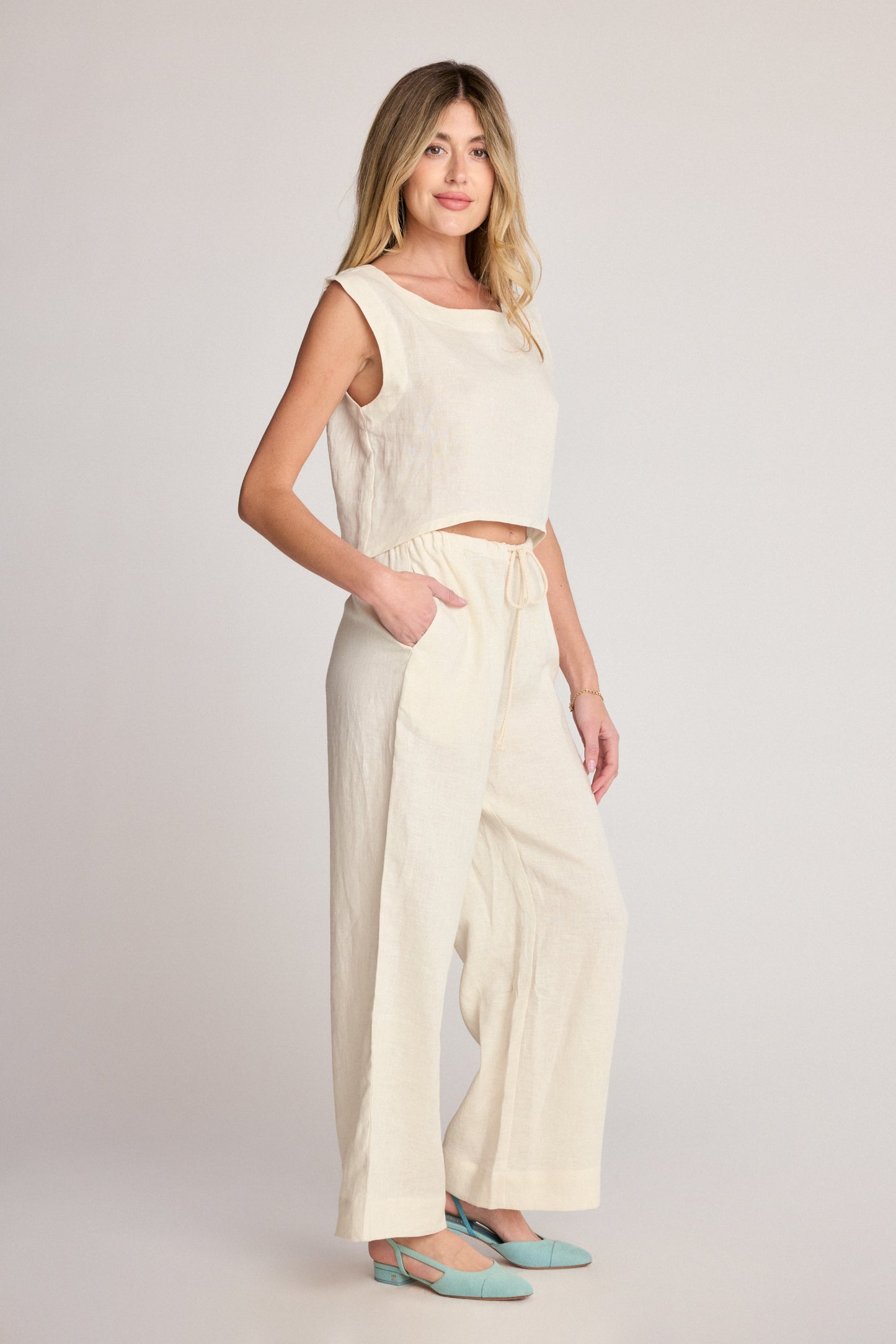 Dahlia Pant - Cream