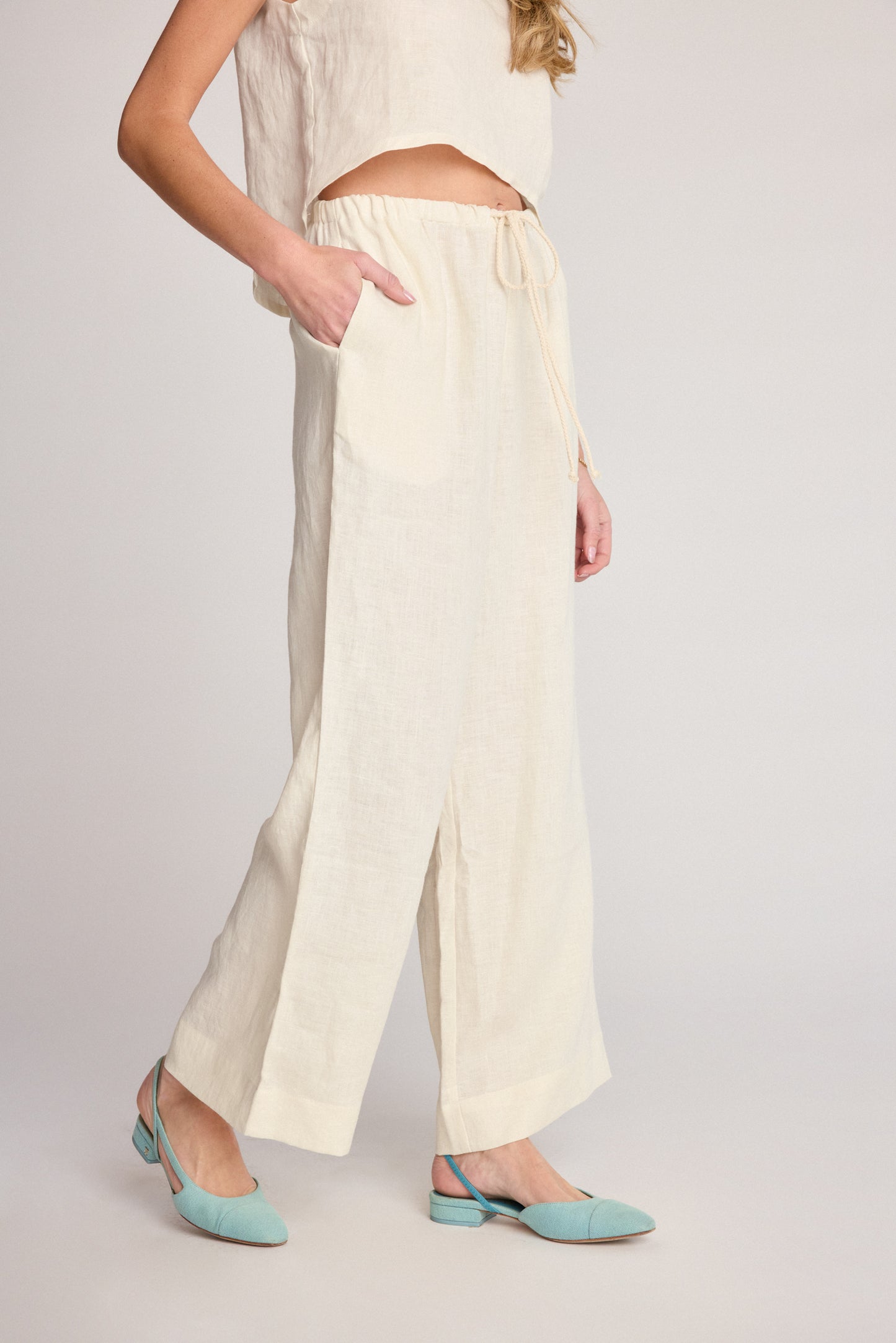 Dahlia Pant - Cream