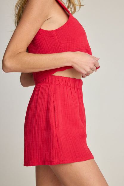 Lucia Shorts - Cherry