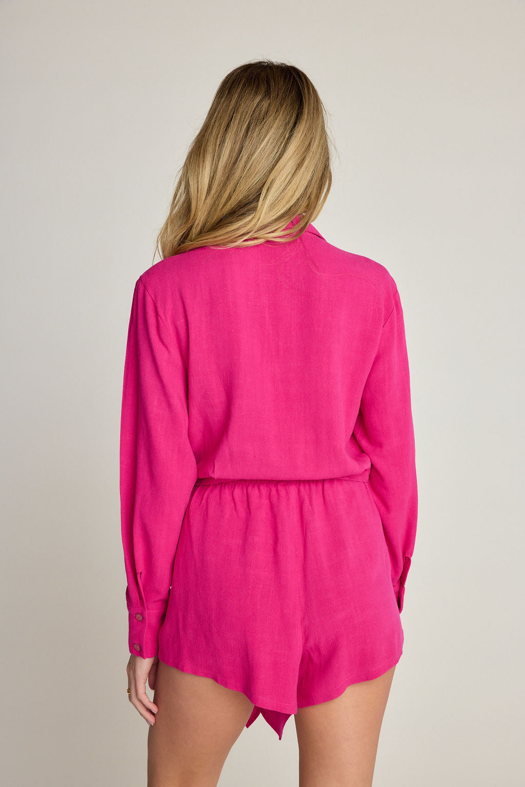 Rhea Wrap Top - Fuchsia