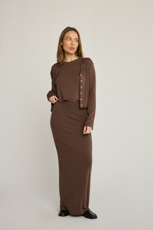 Elise Skirt - Chocolate