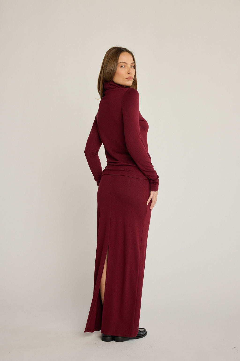 Elise Skirt - Wine