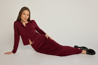 Elise Skirt - Wine