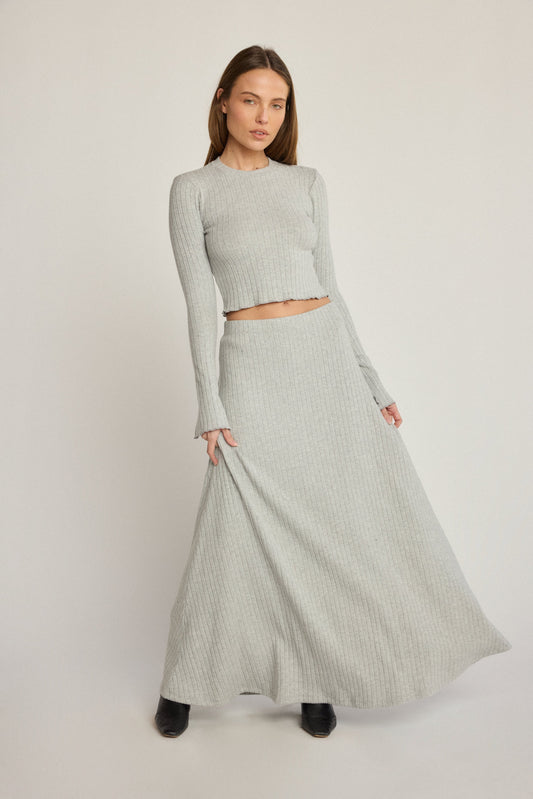 Remi Skirt - Heather Grey