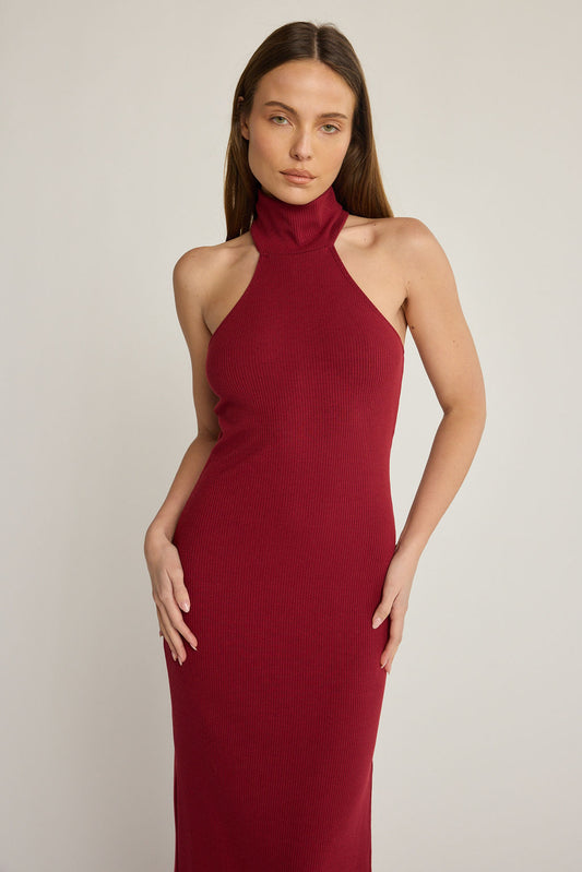 Athena Dress - Wine