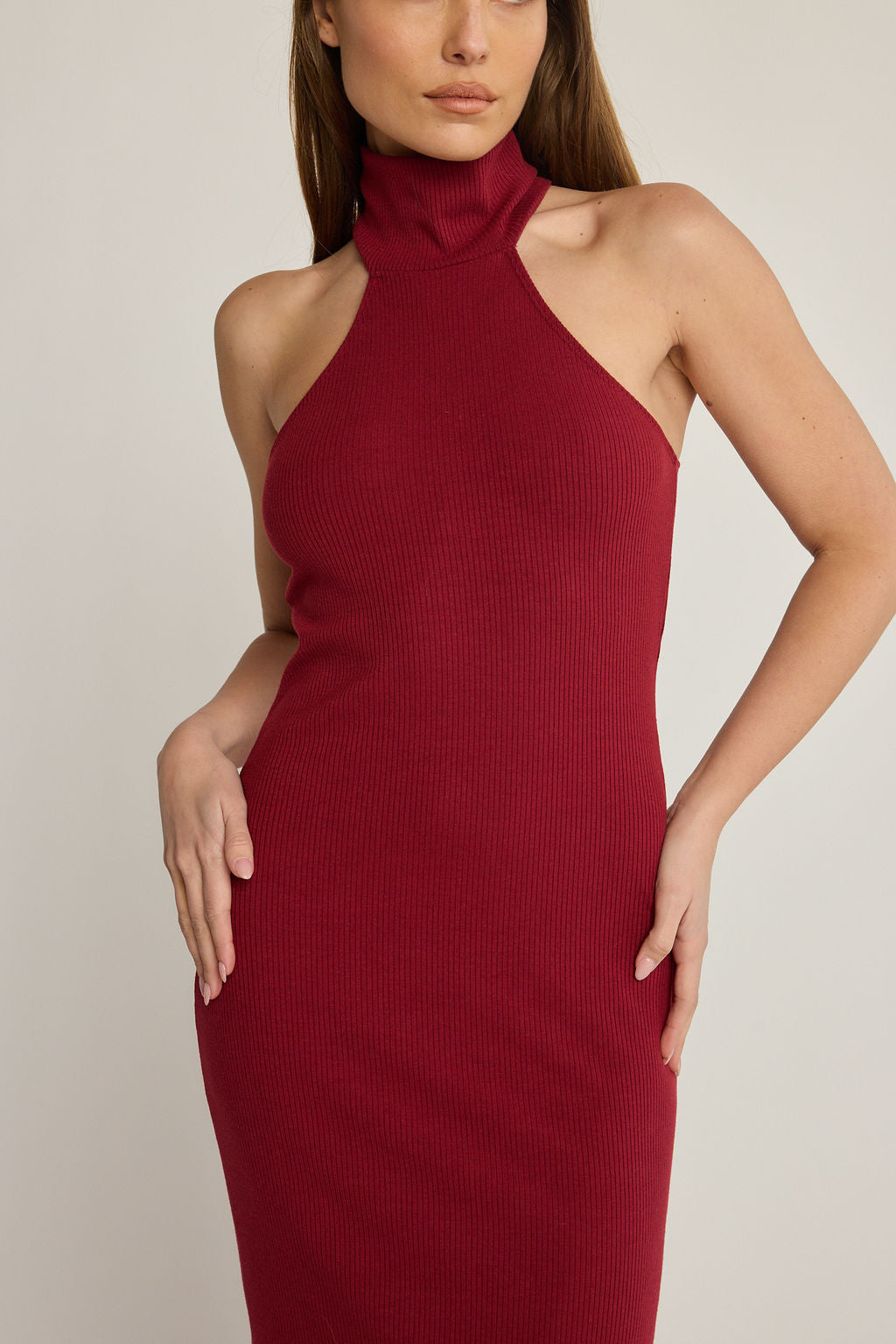 Athena Dress - Wine