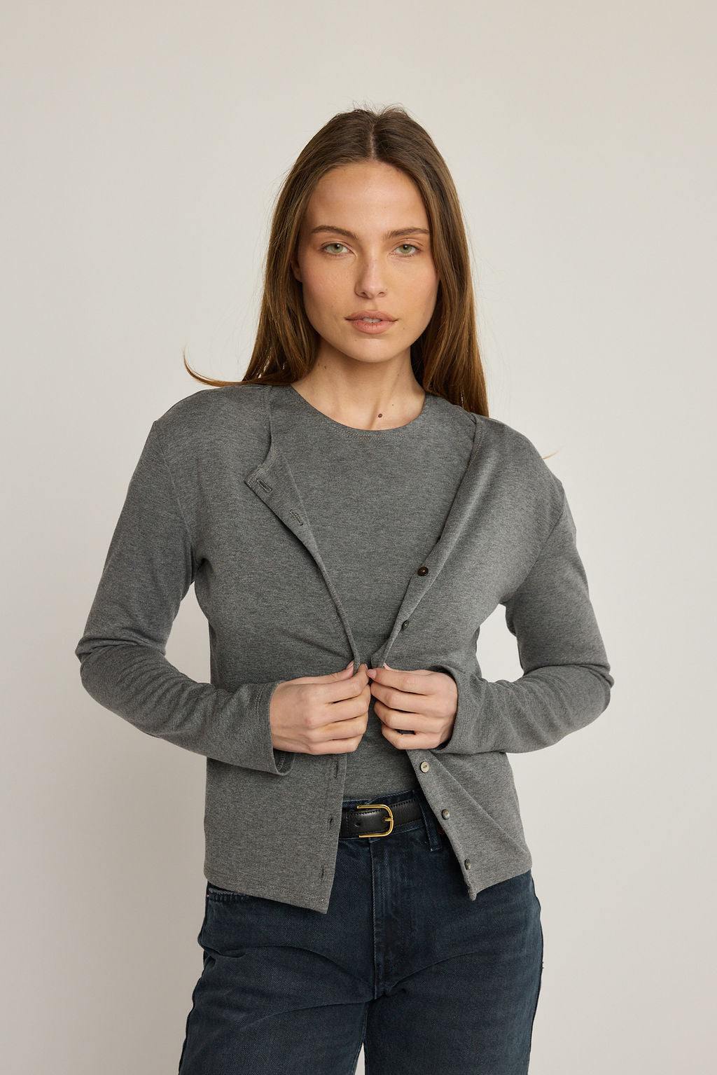 Elise Cardigan - Charcoal