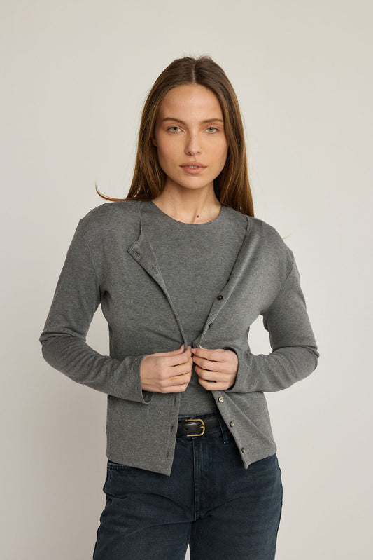Elise Cardigan - Charcoal