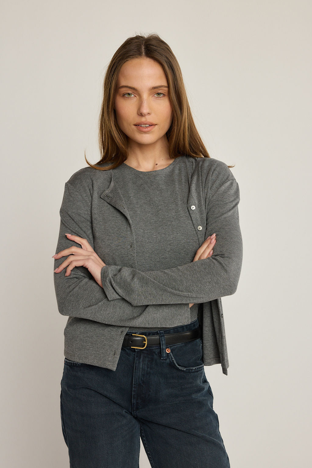 Elise Cardigan - Charcoal
