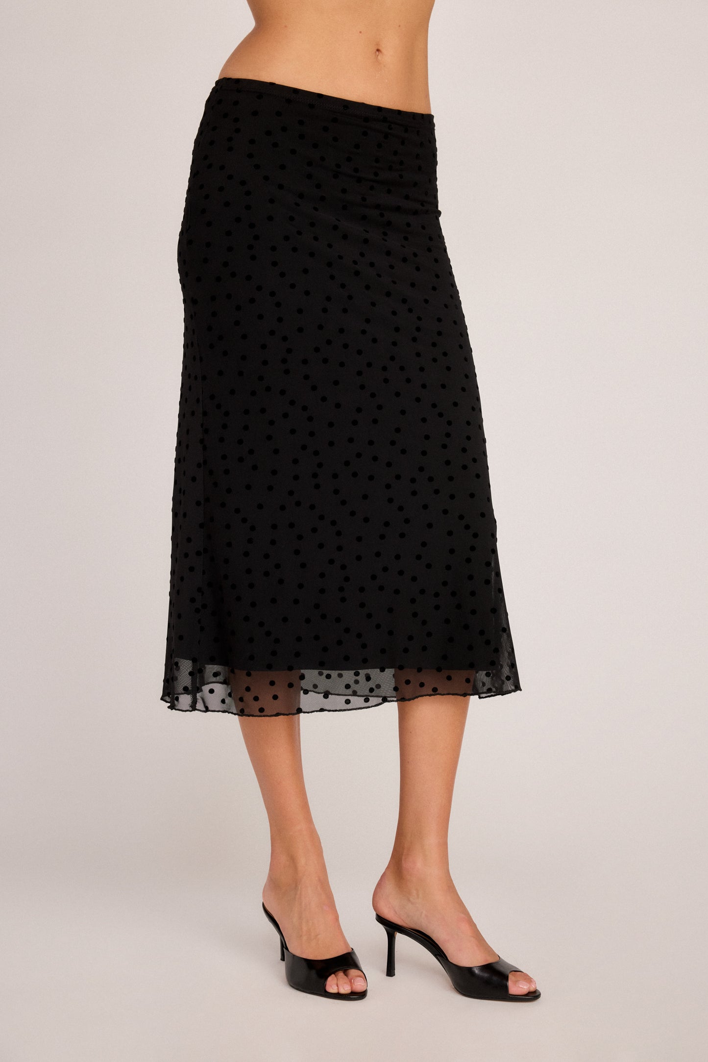 Emma Midi Skirt - Polka Dot