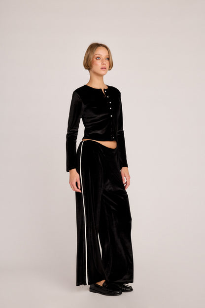 Juliette Pants - Black Velvet