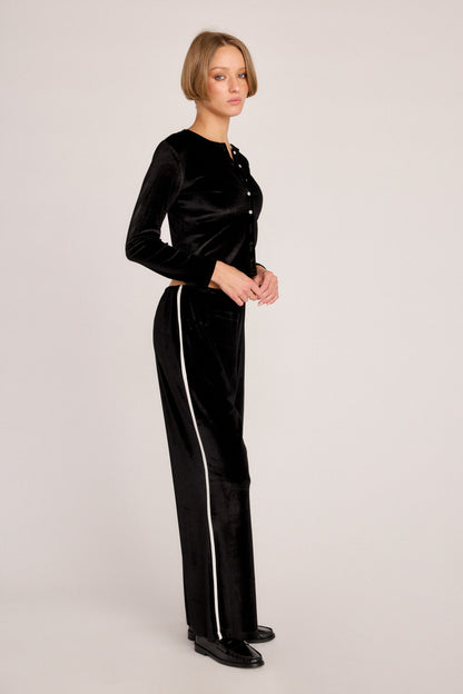 Juliette Cardigan - Black Velvet