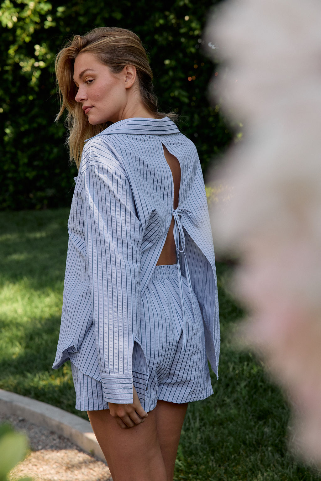 Camilla Shorts - Blue Stripe