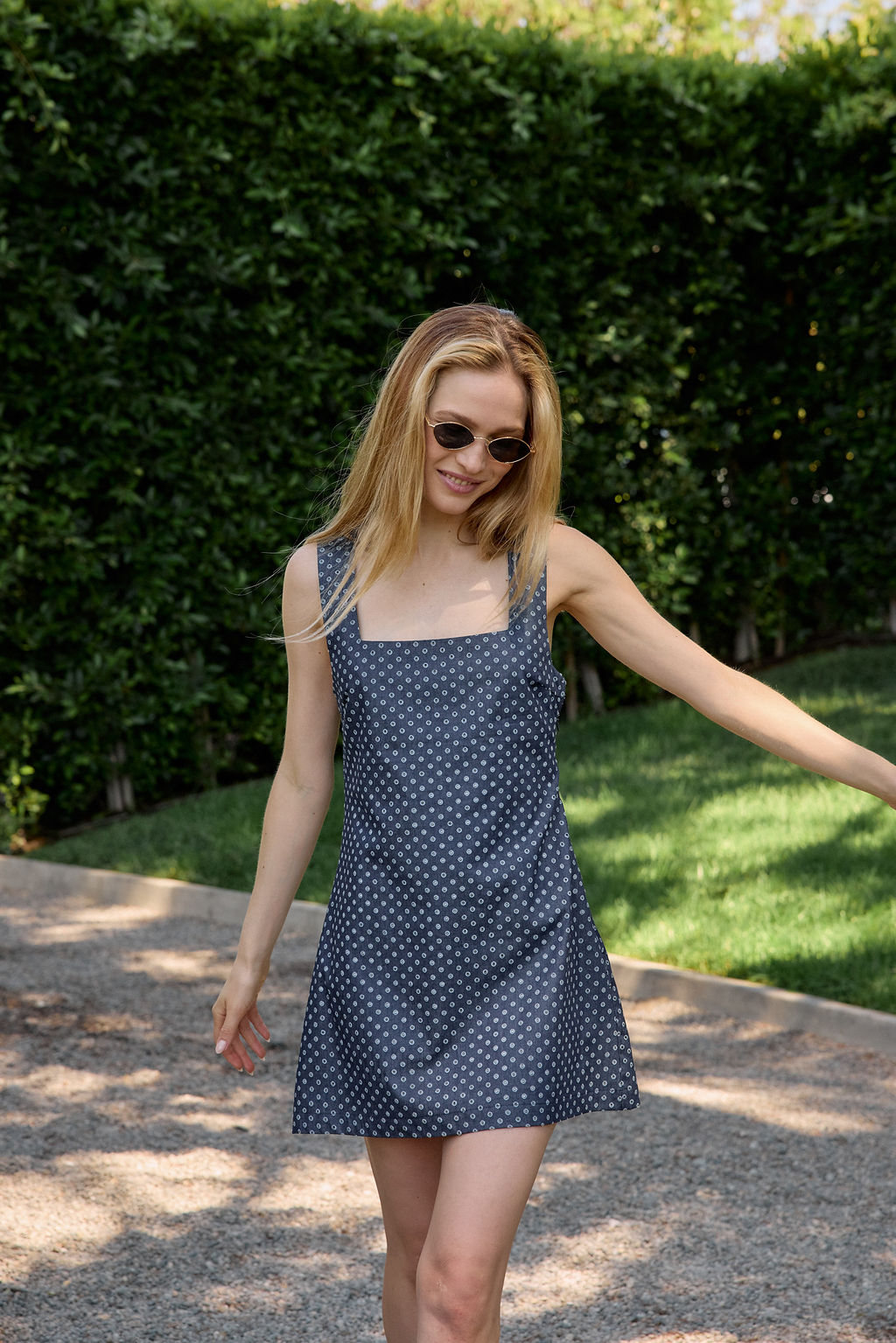 Dahlia Eyelet Dress - Chambray