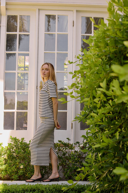 Kate Skirt - Navy Stripe