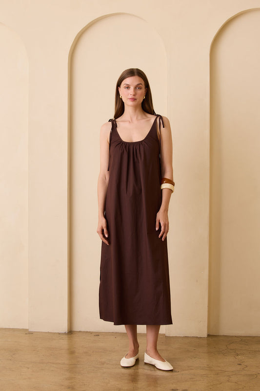 Sabrina Maxi Dress - Chocolate