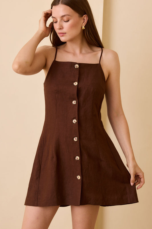 Margot Dress - Chocolate