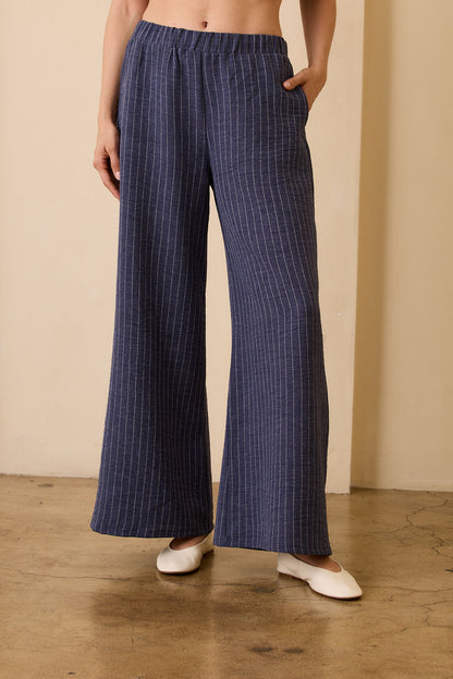 Tatiana Pant - Chambray Stripe