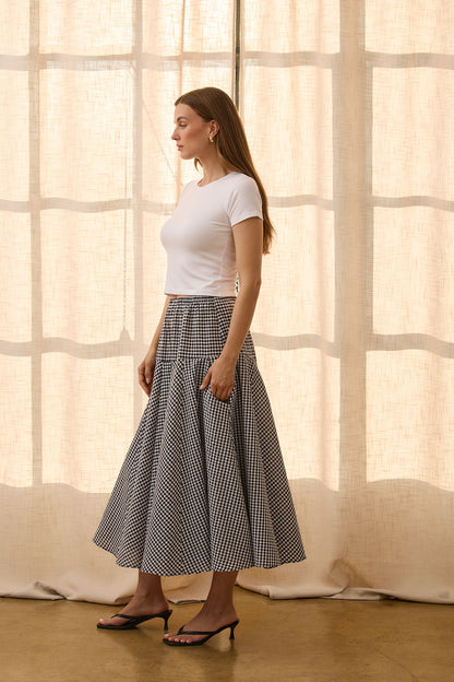 Gingham Maxi Skirt
