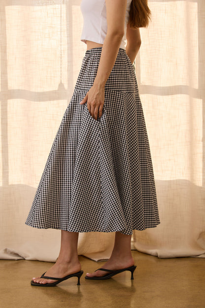 Gingham Maxi Skirt