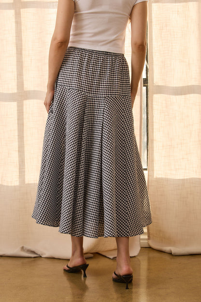 Gingham Maxi Skirt