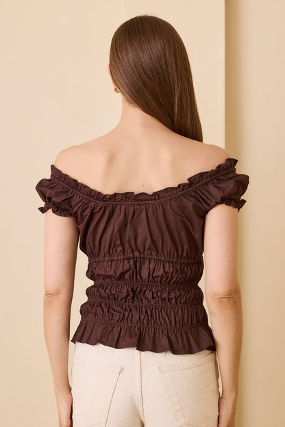 Sophia Top - Chocolate