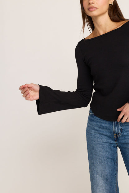 Sienna Long Sleeve Top - Black