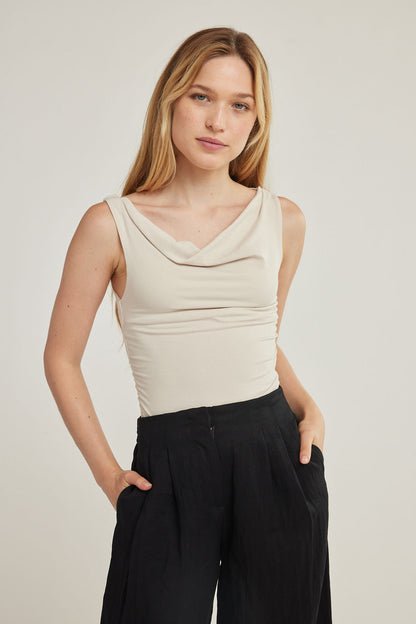 Angelica Rib Top - Antique White