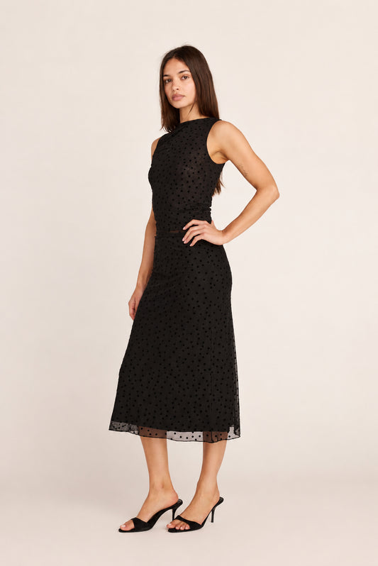 Emma Midi Skirt - Polka Dot