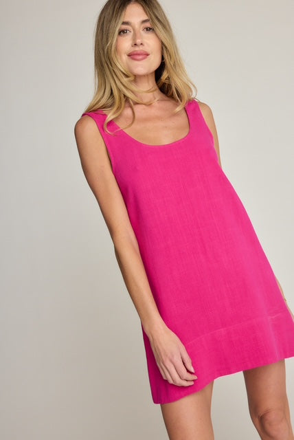 Rhea Dress - Fuschia
