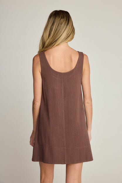 Rhea Dress - Brown
